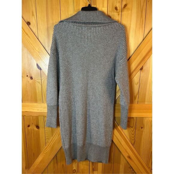 Cupcakes & Cashmere Notch Collar Sweater Dress  Zip Shawl Size Large (8671) - Picture 7 of 10